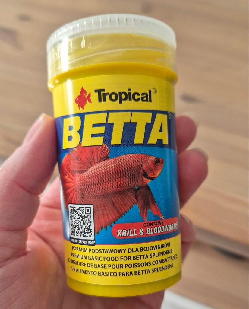 Tropical Betta vlokken, Dieren en Toebehoren, Vissen | Aquaria en Toebehoren, Ophalen, Nieuw