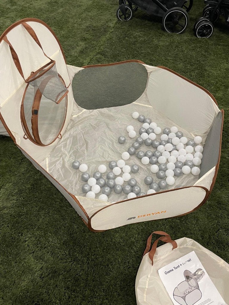 Deryan Luxe Pop Up Speeltent Incluis 45 ballen - Cream/Bruin, Marithaime 8, Ophalen of Verzenden, Zo goed als nieuw, Deryan@deryan.com