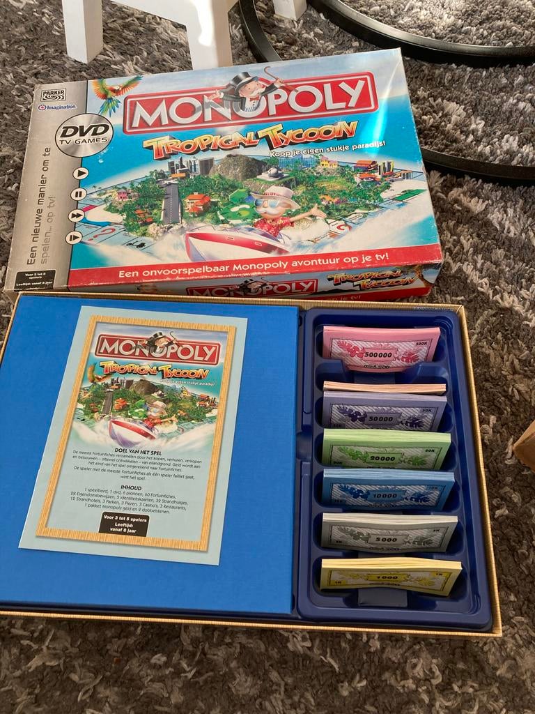 Monopoly Tropical Tycoon DVD TV Games - Compleet Gezelschaps, Ophalen of Verzenden, Overige soorten, Overige typen