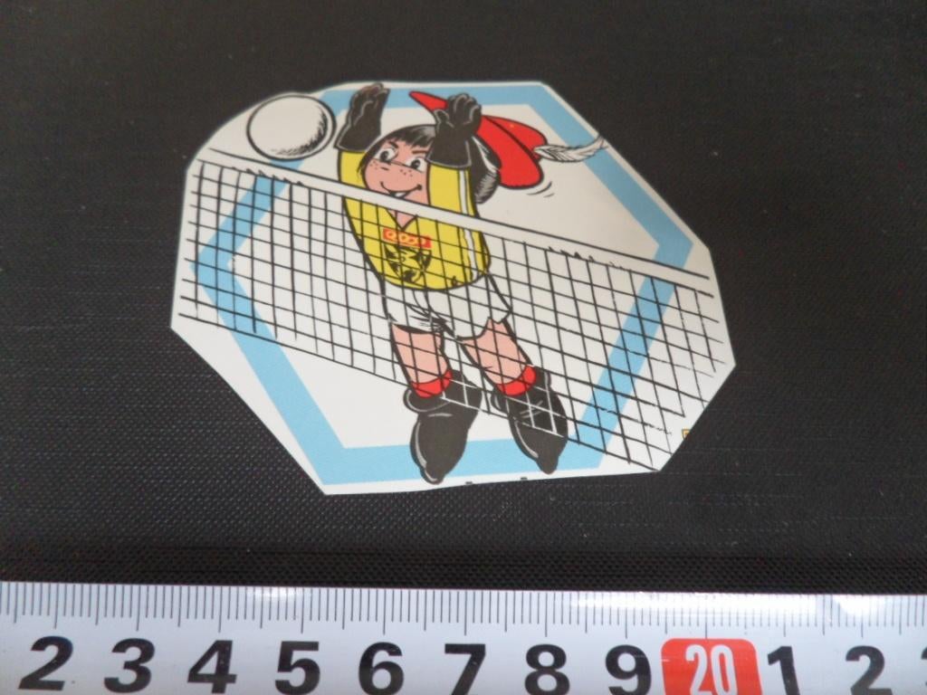 sticker citroën olympische spelen strip volleybal, Verzamelen, Stickers, Ophalen, Zo goed als nieuw