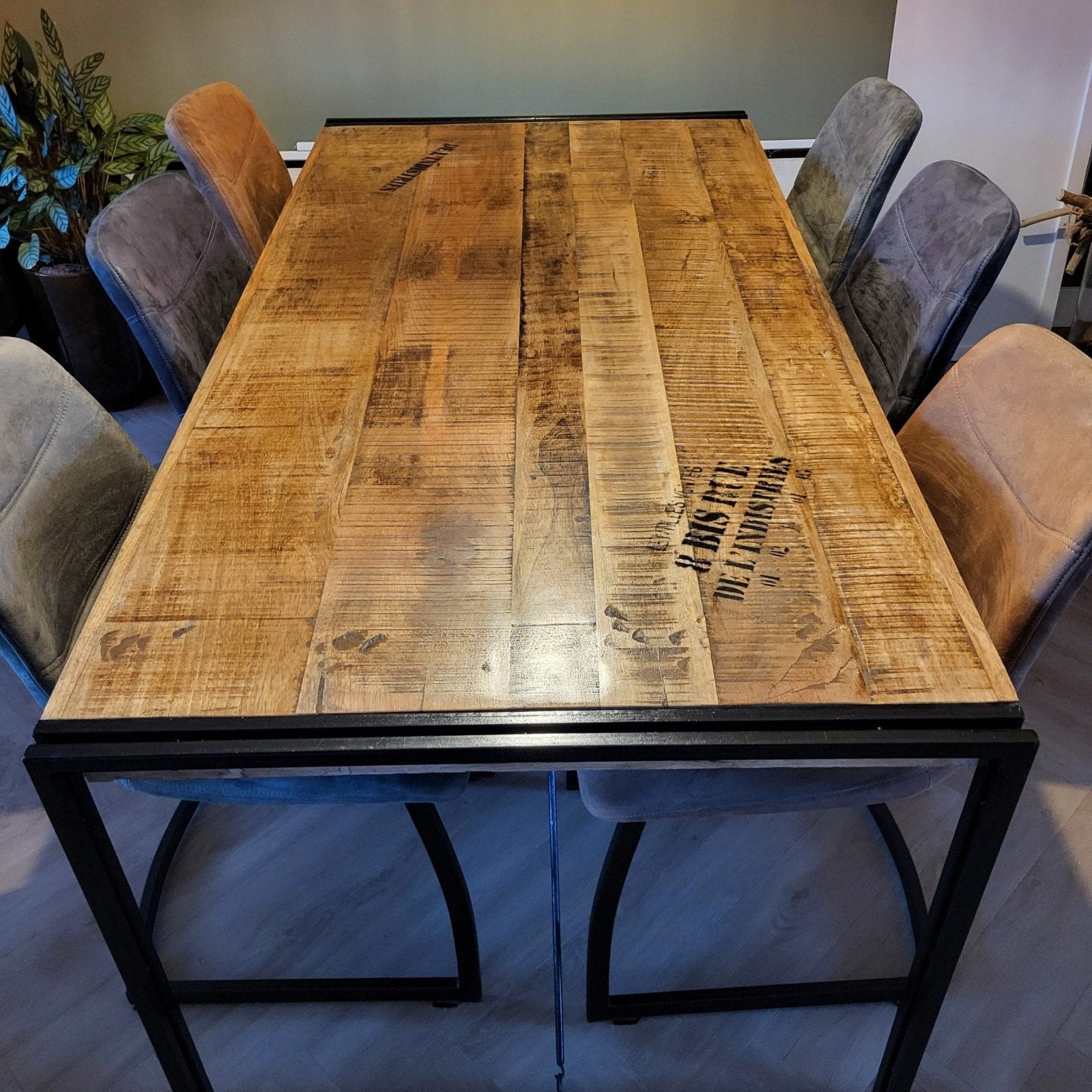 Industriële Meubelset: Eettafel, TV-meubel, Salontafel, Huis en Inrichting, Tafels | Salontafels, Gebruikt, 50 tot 100 cm, Industrieel