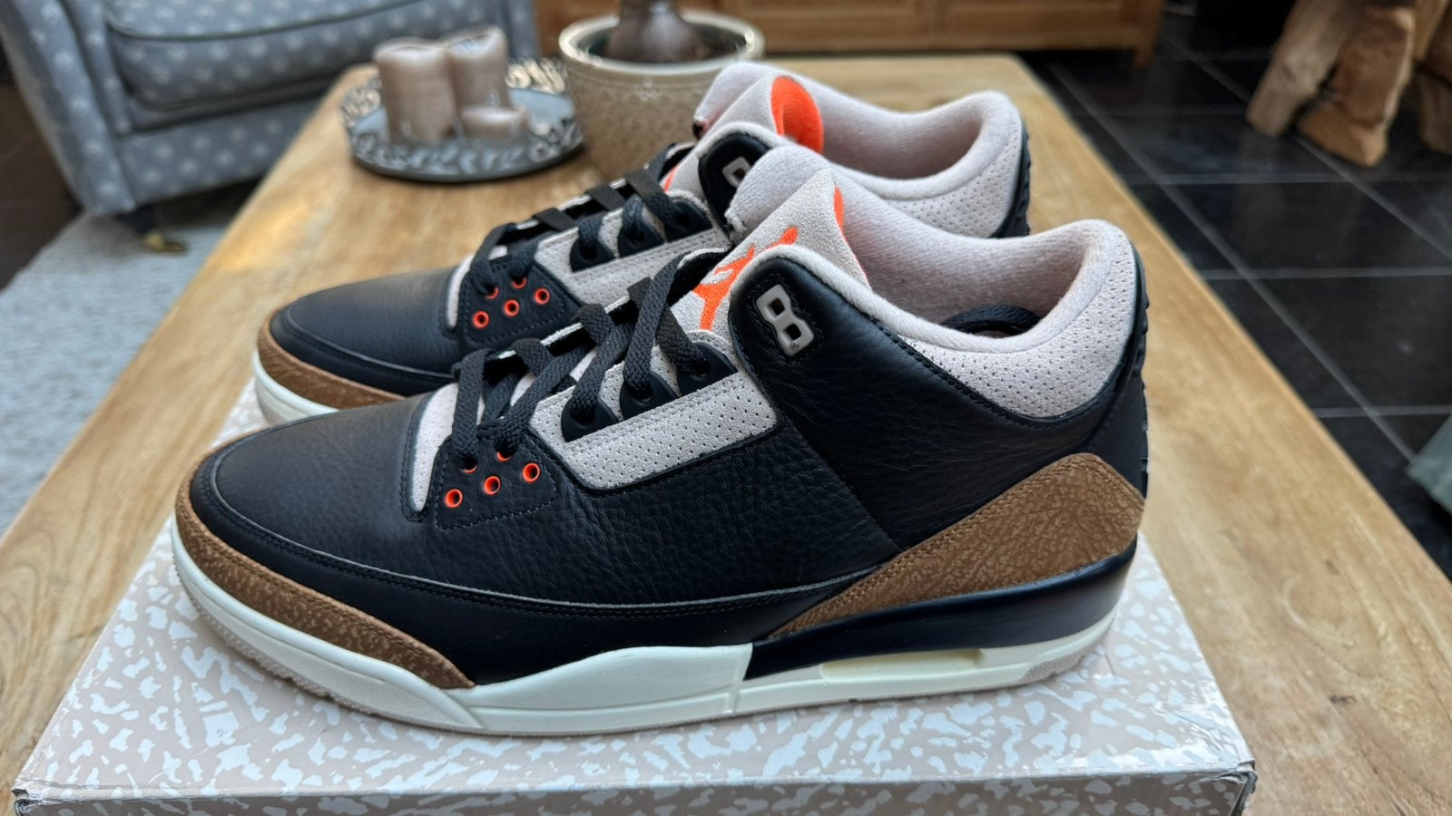 Nike Air Jordan 3 Retro Desert Elephant, Zwart, Nieuw, Ophalen of Verzenden, Sneakers of Gympen