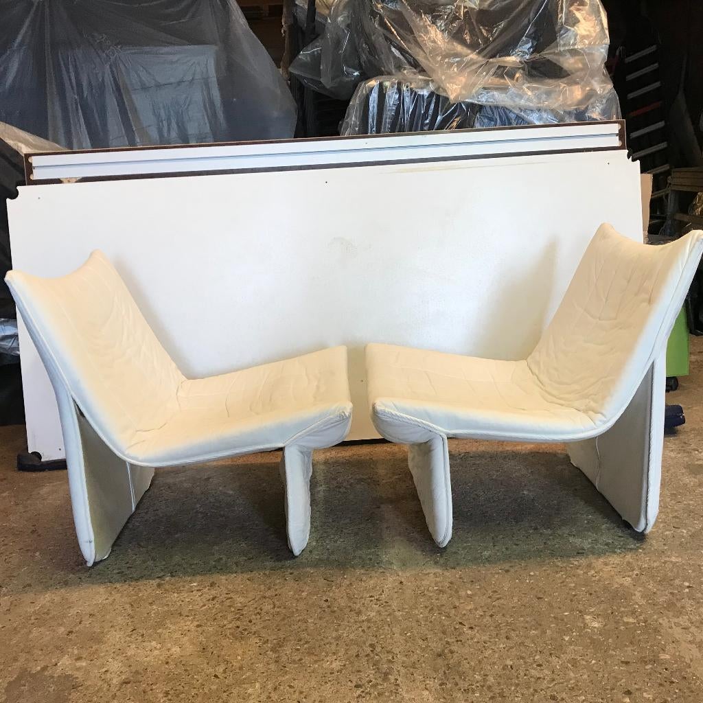 2 Kebe Niels Sylvester Bendtsen Ribbon chair fauteuil stoel, 75 tot 100 cm, Ophalen of Verzenden, Nvt, Nvt