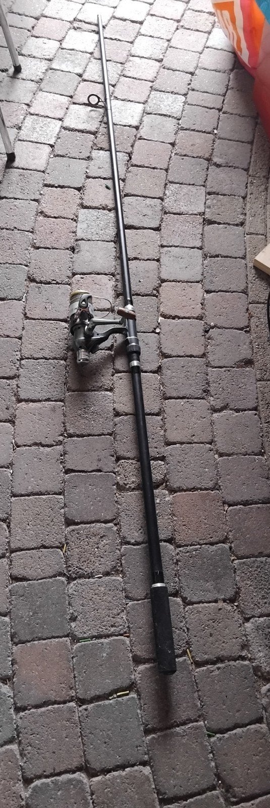 Werphengel met molen JM85R - Gebruikt, Ophalen, Gebruikt, Complete hengel