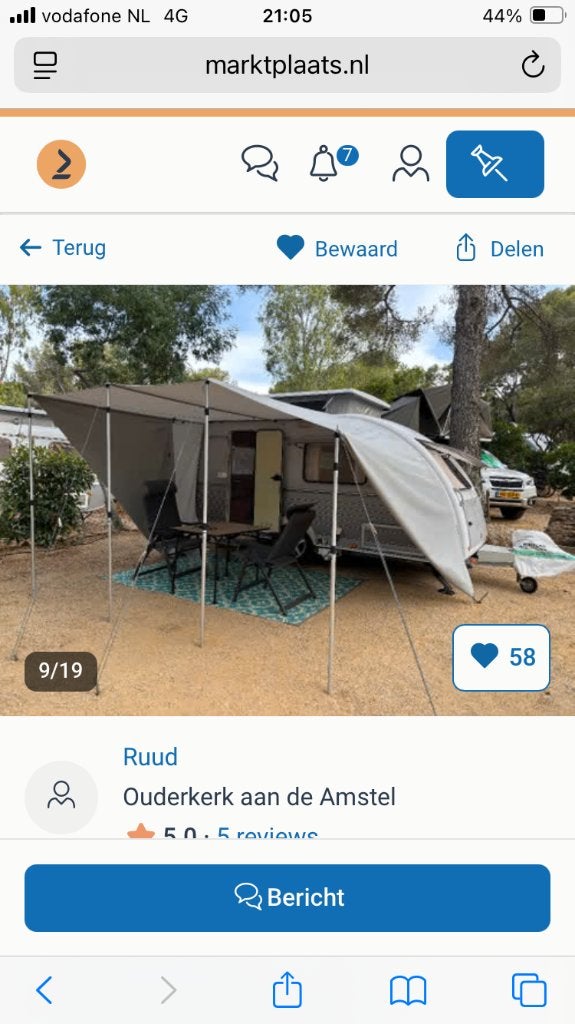 Luifel kip kompact, Ophalen, Zo goed als nieuw