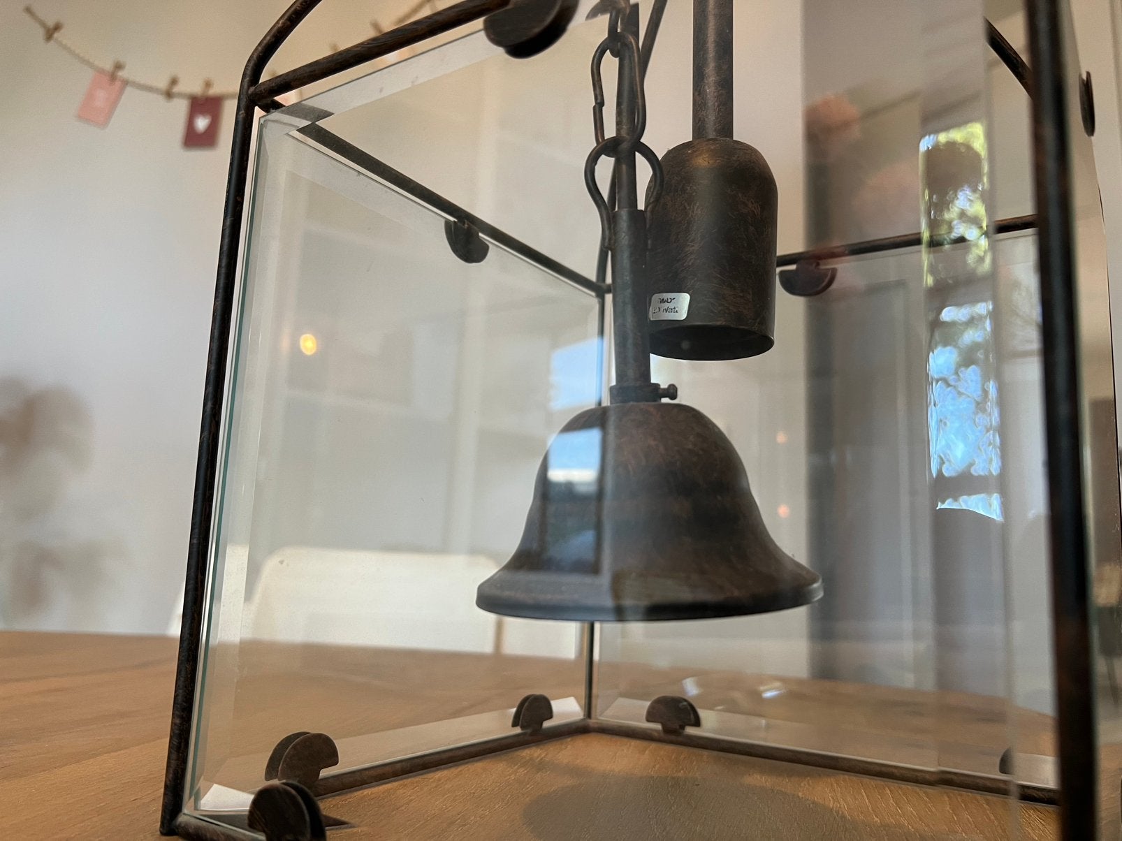 Antieke lamp, Ophalen