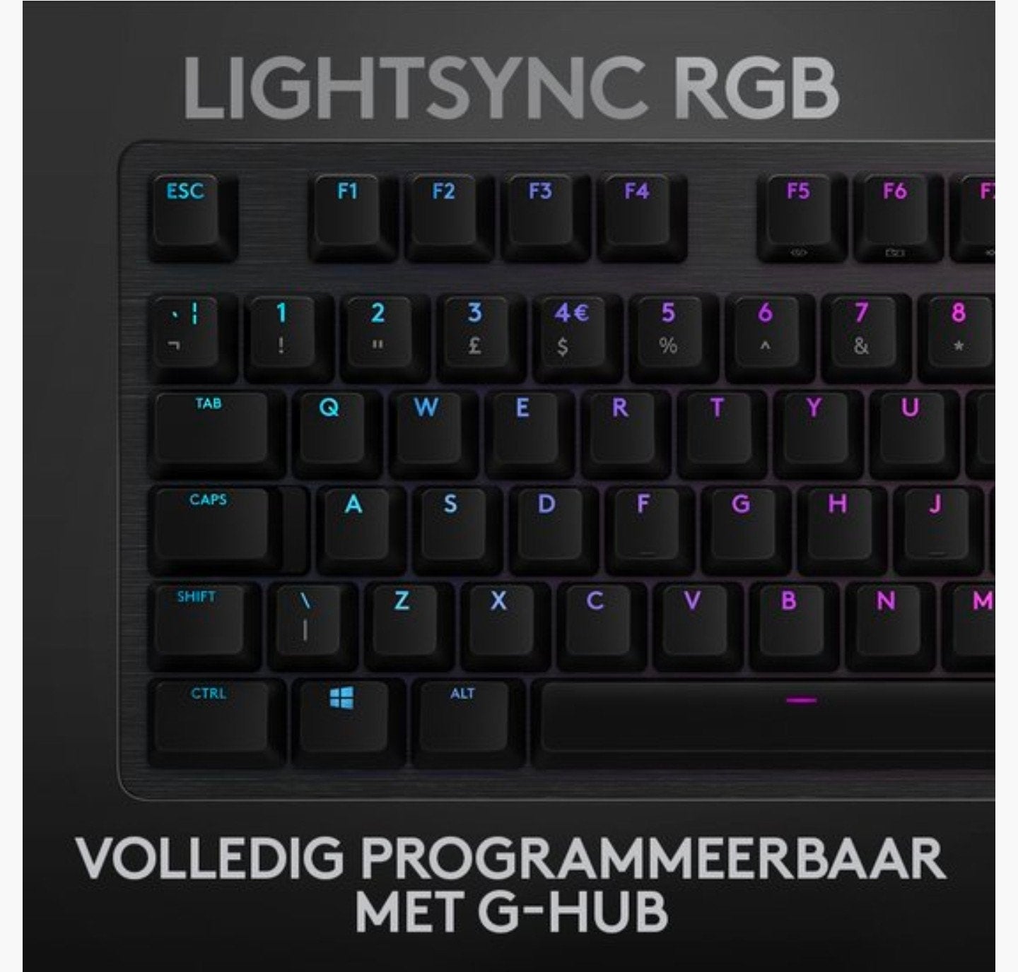 Logitech G512 se game toetsenbord led, Computers en Software, Toetsenborden, Zo goed als nieuw, Qwerty, Bedraad, Gaming toetsenbord