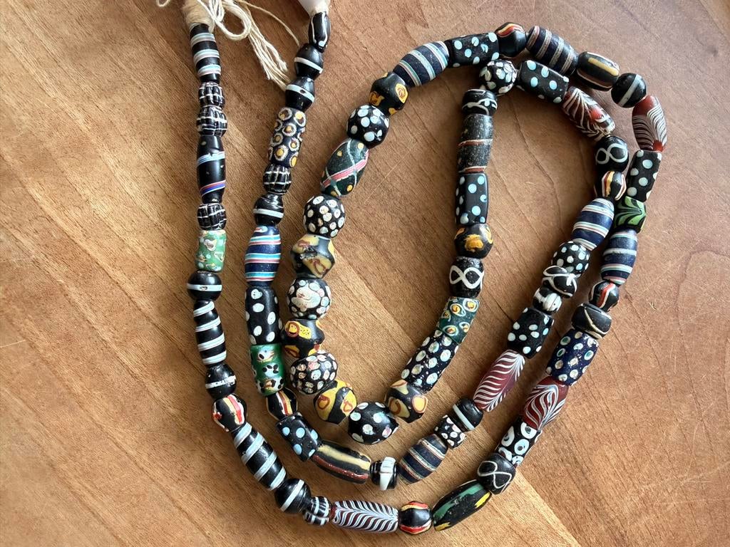 Unieke Venetiaanse kralen - Handgemaakt glas, Sieraden, Tassen en Uiterlijk, Bedels, Overige merken, Gebruikt, Glas of Kristal