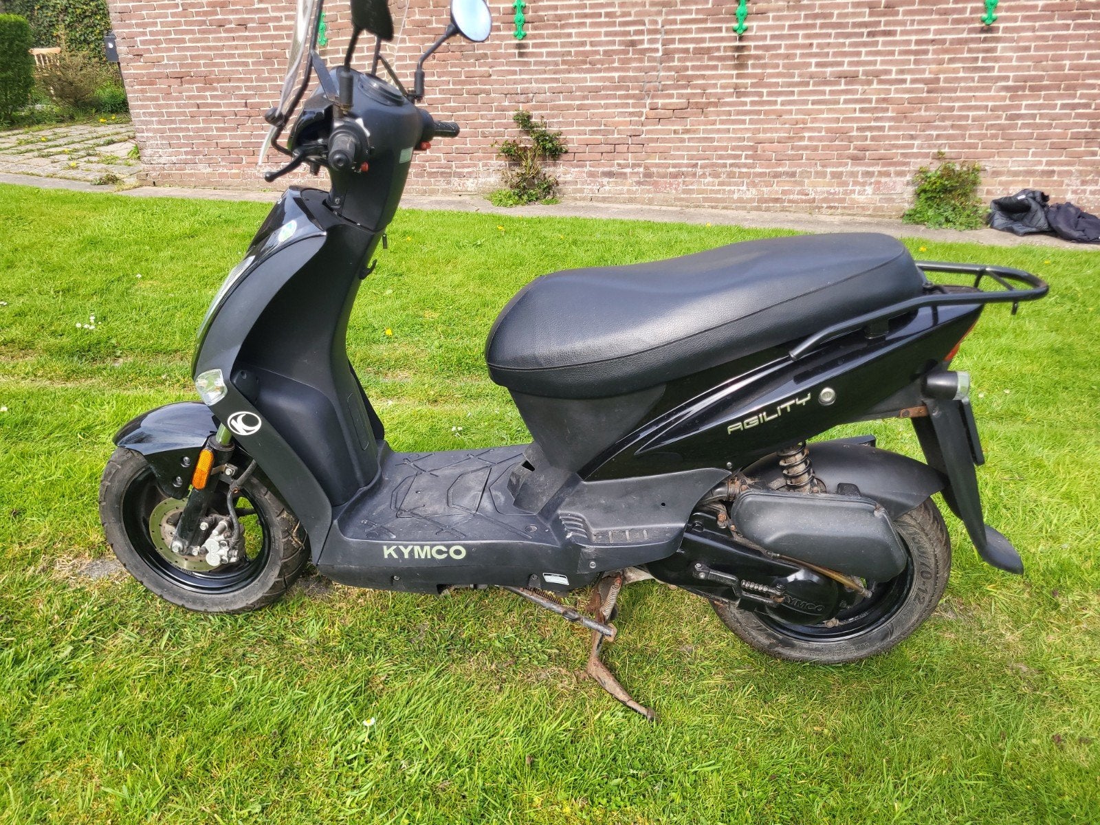 Kymco Agility Snor Scooter - Zwart, Goed Onderhouden 2021, Fietsen en Brommers, Scooters | Kymco, Ophalen, Gebruikt, Benzine, Agility