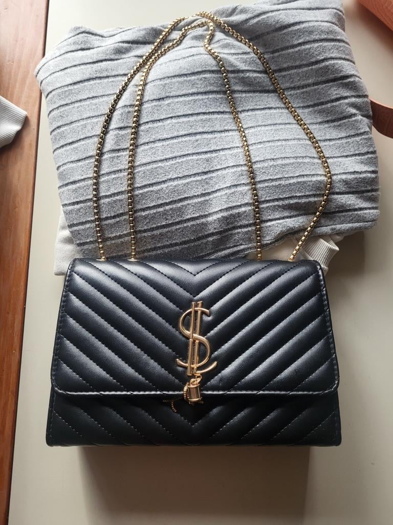 Sil handtasje, Sieraden, Tassen en Uiterlijk, Tassen | Damestassen, Ophalen of Verzenden, Zo goed als nieuw, Zwart, Schoudertasje