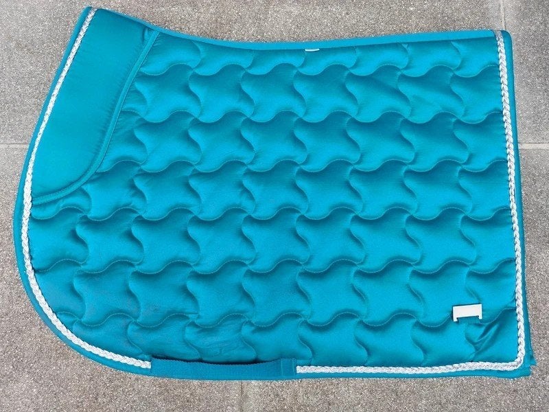 Zadeldekje Horsegear Belezza Blauw maat full, Full (L), Horsegear, Zadeldekje, Ophalen of Verzenden