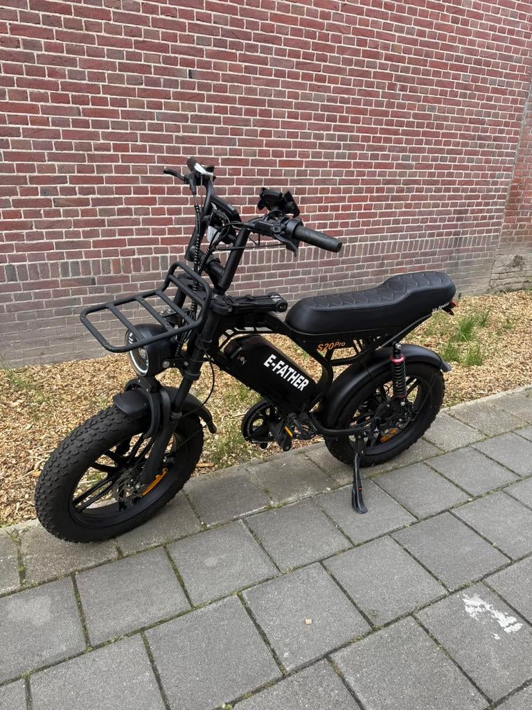 Fatbike E-Father S20 Pro Black Special Edition + Extra’s, Fietsen en Brommers, Minibikes, Midibikes en Pitbikes, Ophalen, Nieuw