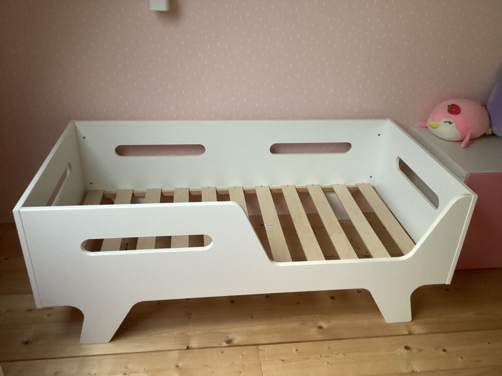 1x peuterbed Petite Amelie Colombe 140x70 wit + dekbed etc., Kinderen en Baby's, Ophalen, Gebruikt, 140 tot 160 cm, 70 tot 85 cm