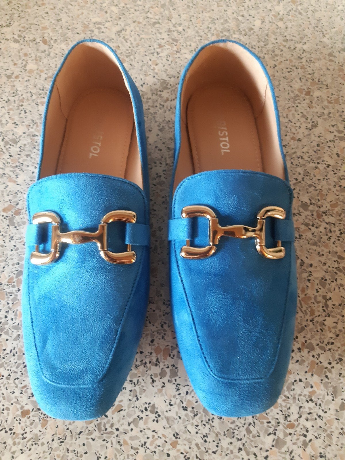 Suède Instappers NIEUW., Ophalen of Verzenden, Nieuw, Blauw, Instappers