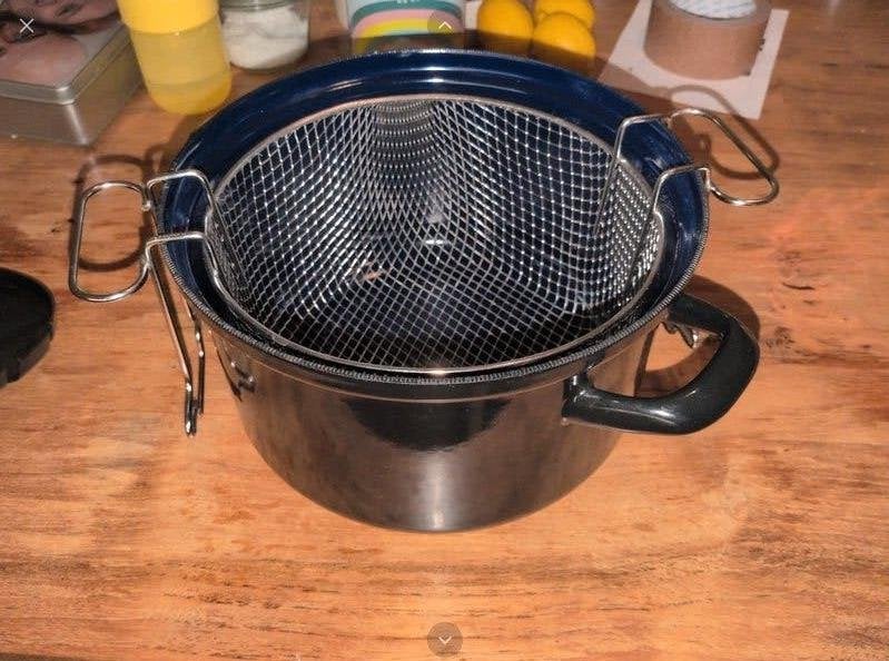 BK Fortalit frituurpan 24 cm, Frituurpan, BK, Ophalen of Verzenden, Zo goed als nieuw