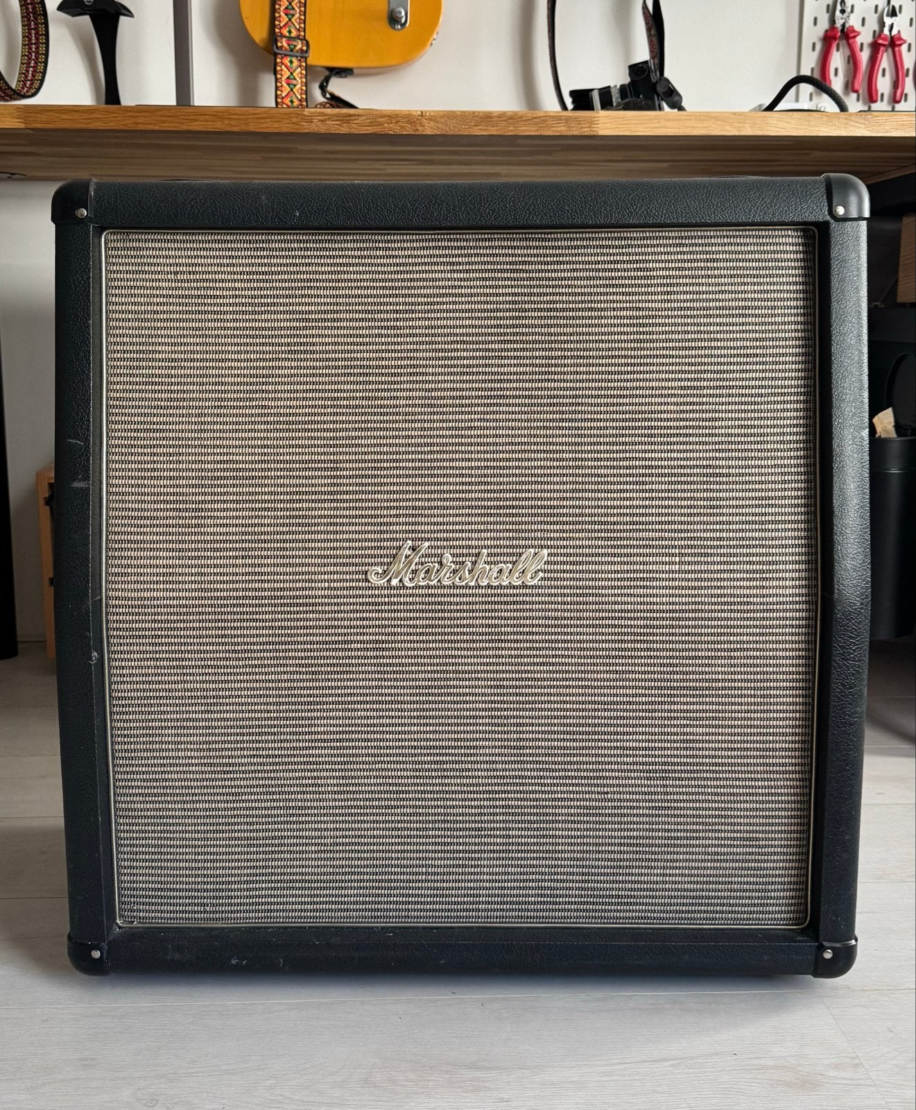 Marshall 4x12 met 4 unieke Celestion greenback speakers (UK), Ophalen, Gebruikt, Gitaar, 50 tot 100 watt