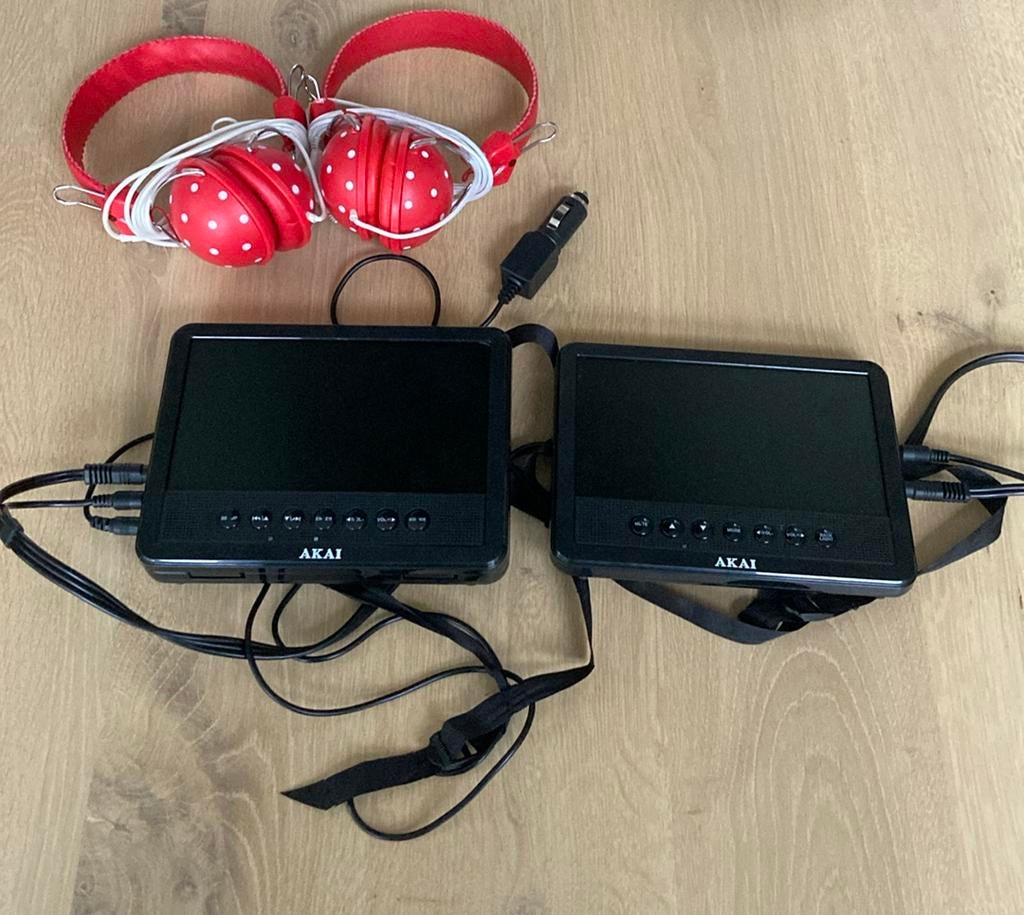 Akai portable DVD spelers 7” scherm, Ophalen of Verzenden, Gebruikt, Overige merken