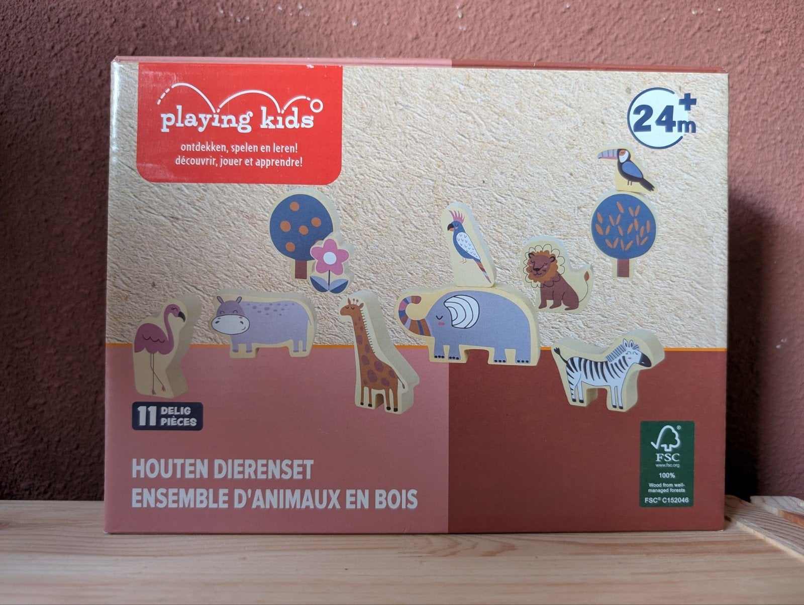 Playing Kids Houten Dierenset - Nieuw in doos, Ophalen, Nieuw, Overige typen
