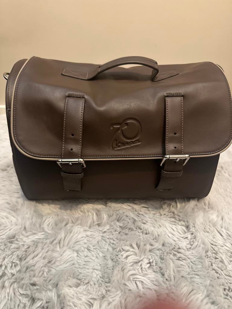 Originele Vespa Primavera leren tas, 40 tot 60 cm, 20 tot 30 cm, Bruin, Ophalen of Verzenden