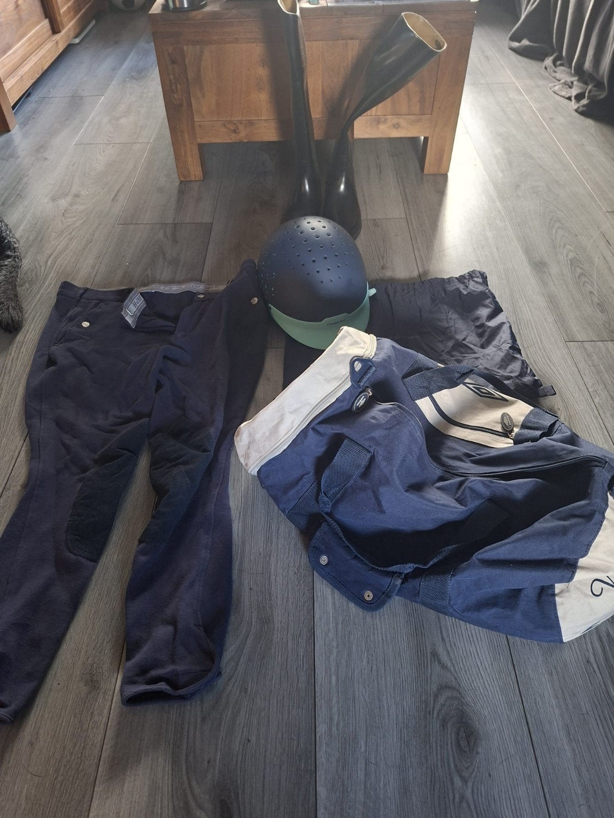 paardrijspullen, Dieren en Toebehoren, Paardrijkleding, Ophalen, Blauw, Dressuur, XL