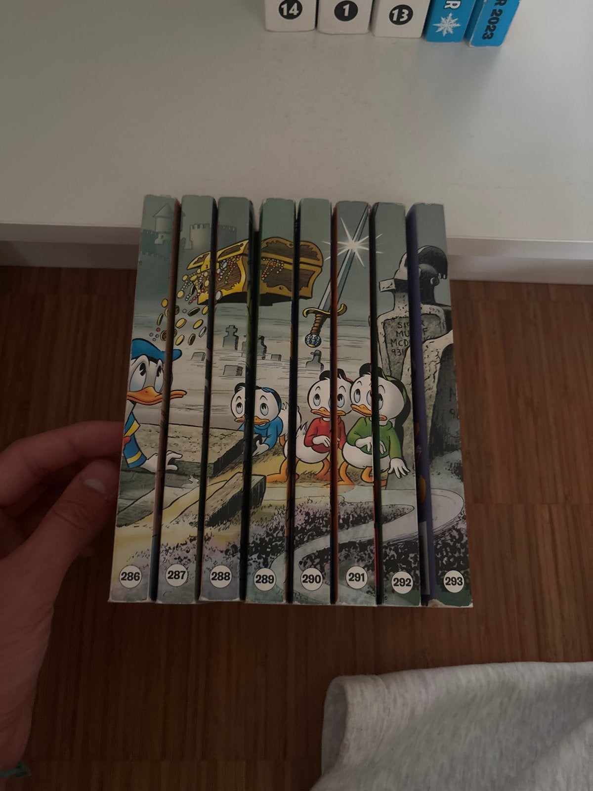 Donald Duck stripboeken reeks 286-293, Boeken, Stripboeken, Meerdere stripboeken, Ophalen of Verzenden, Gelezen