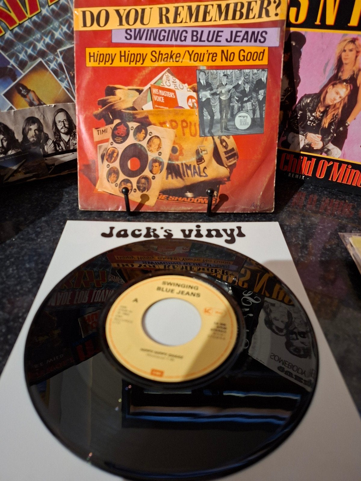 The Swinging Blue Jeans - Hippy Hippy Shake 7 inch 1981, Gebruikt, Pop, 7 inch, Ophalen of Verzenden
