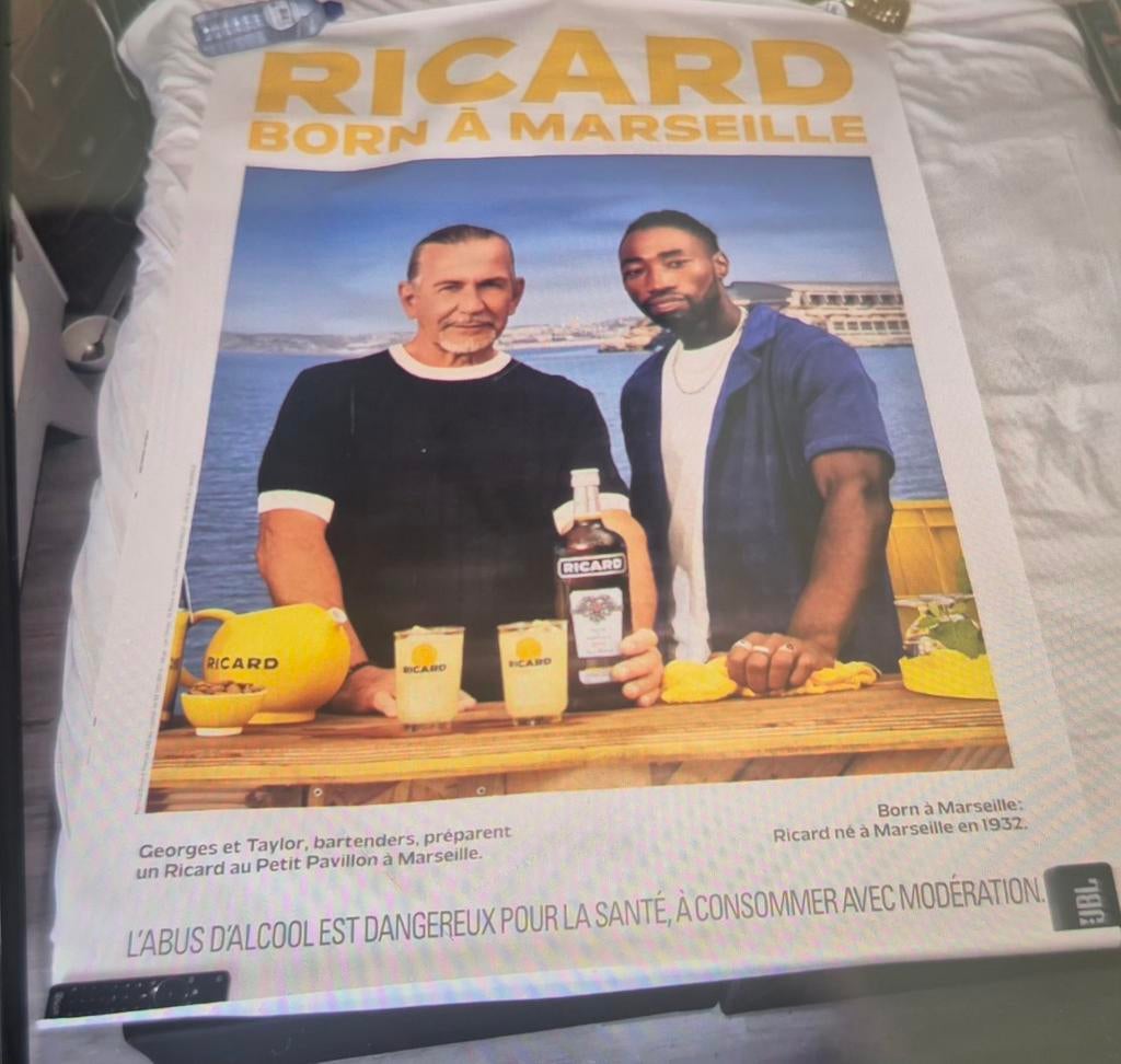 Ricard XXL POSTER, Rechthoekig Staand, Deurposter of groter, Ophalen of Verzenden, Zo goed als nieuw