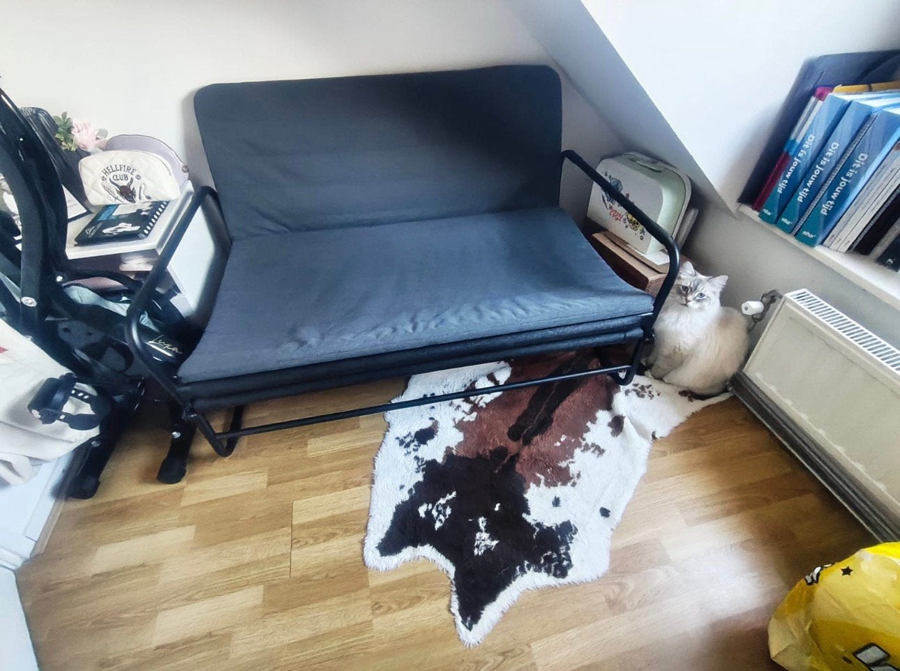 Slaapbank Hammarn, Huis en Inrichting, Slaapkamer | Slaapbanken, Ophalen, Zo goed als nieuw, Twijfelaar, 120 cm