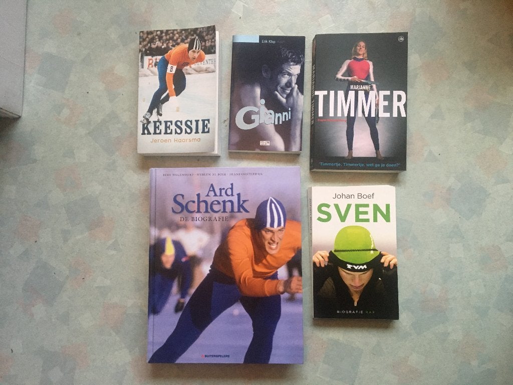 sportboeken- Schaatsen, o.a. Ard Schenk, Kees Verkerk etc., Ophalen of Verzenden, Zo goed als nieuw, Wintersport