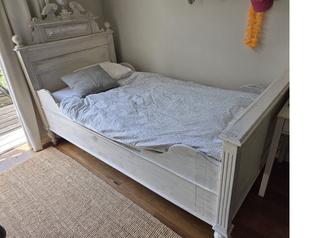 Houten kinderbed, Ophalen, Gebruikt, 90 cm, Eenpersoons