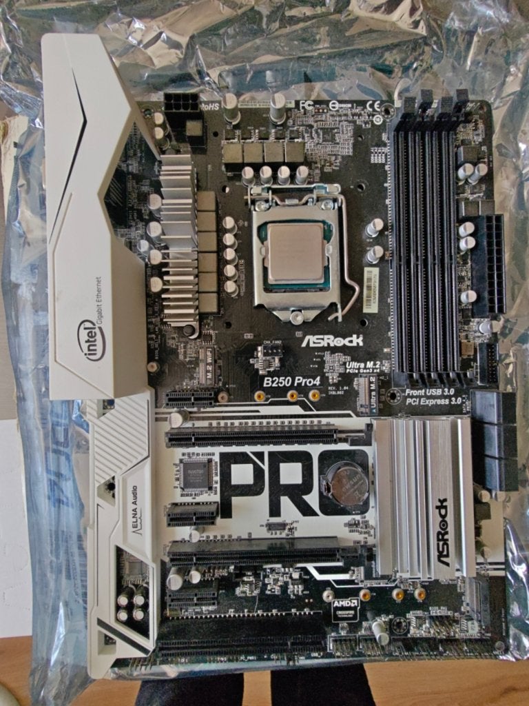 asrock B250 pro4 I3 6100, Gebruikt, LGA 1151, DDR4, Ophalen of Verzenden