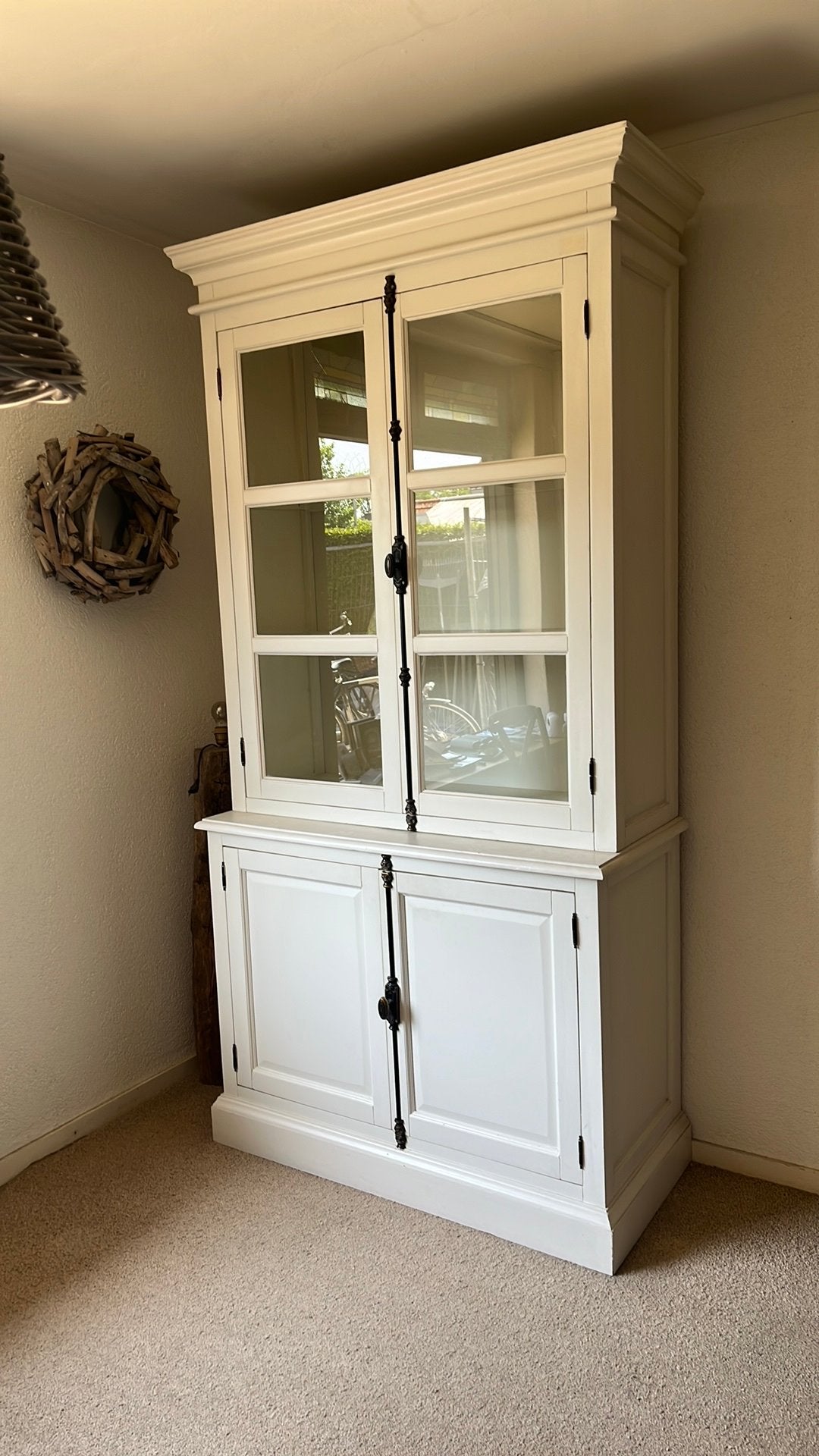 Mooie witte kast, Ophalen, Gebruikt, 100 tot 150 cm, 200 cm of meer