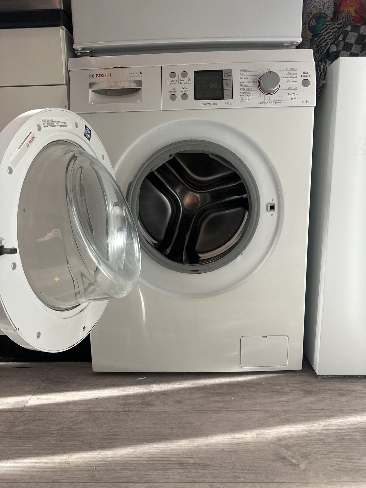 Bosch Serie 6 VarioPerfect Wasmachine - Werkt goed., Witgoed en Apparatuur, Wasmachines, Ophalen, Gebruikt, Voorlader, Kort programma