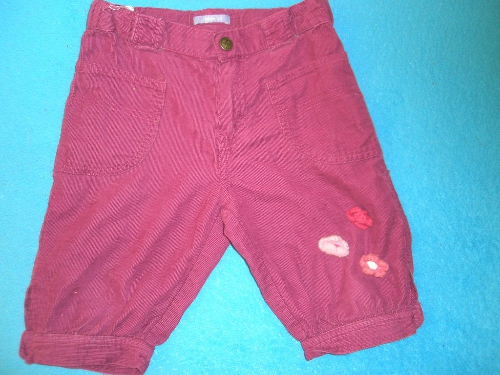 HEMA shorts corduroy korte broek knickers paars maat 86, Broekje, Meisje, Nieuw, Ophalen of Verzenden
