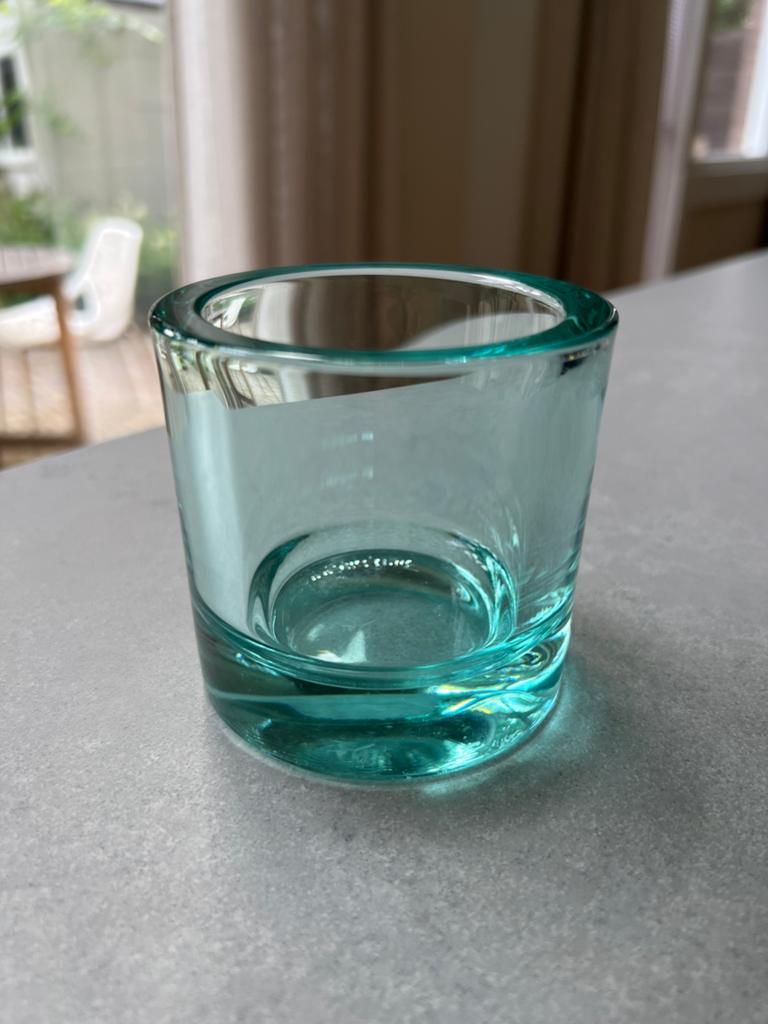 Iittala Kivi watergreen groot 8cm, Ophalen of Verzenden, Zo goed als nieuw, Overige materialen
