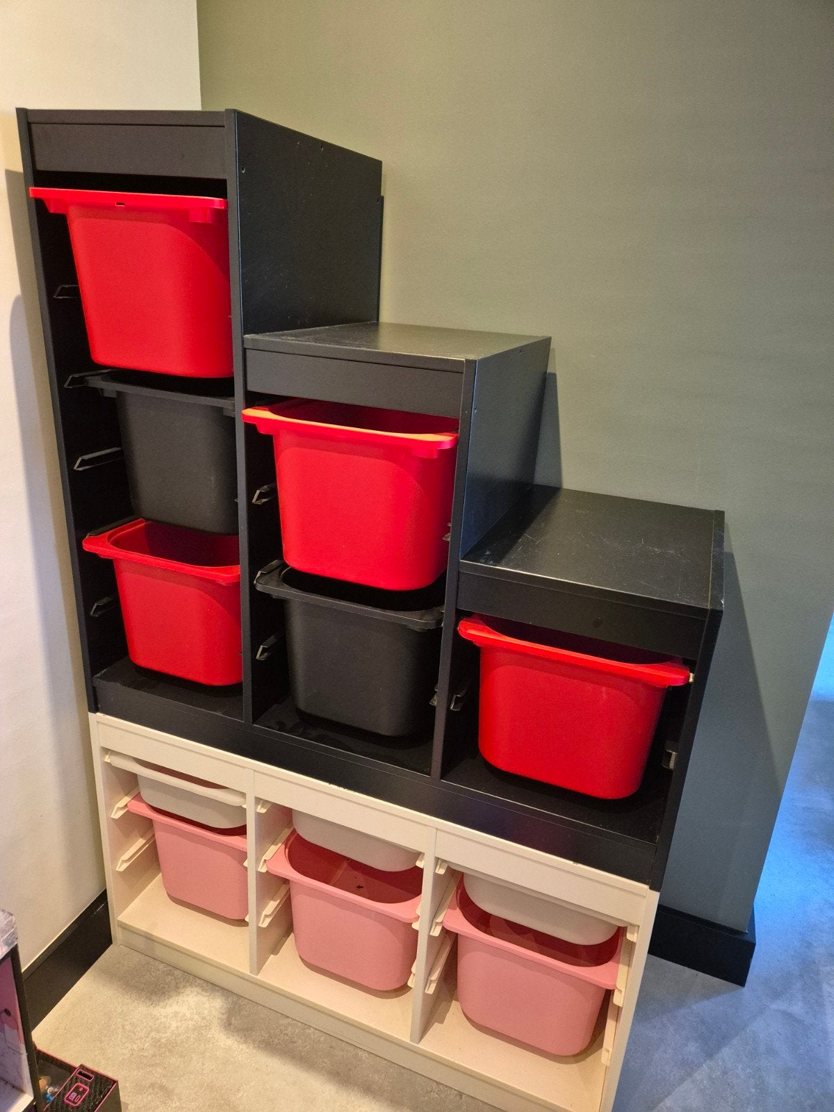 IKEA Trofast opbergkasten met bakken, Kinderen en Baby's, Kinderkamer | Overige Meubels, Gebruikt, Kast, Ophalen