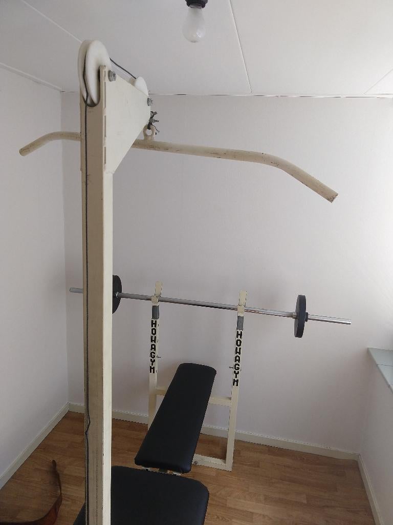 Home gym Krachtstation fitnessapparatuur halterbank, Ophalen, Zo goed als nieuw, Benen, Fitnessbank