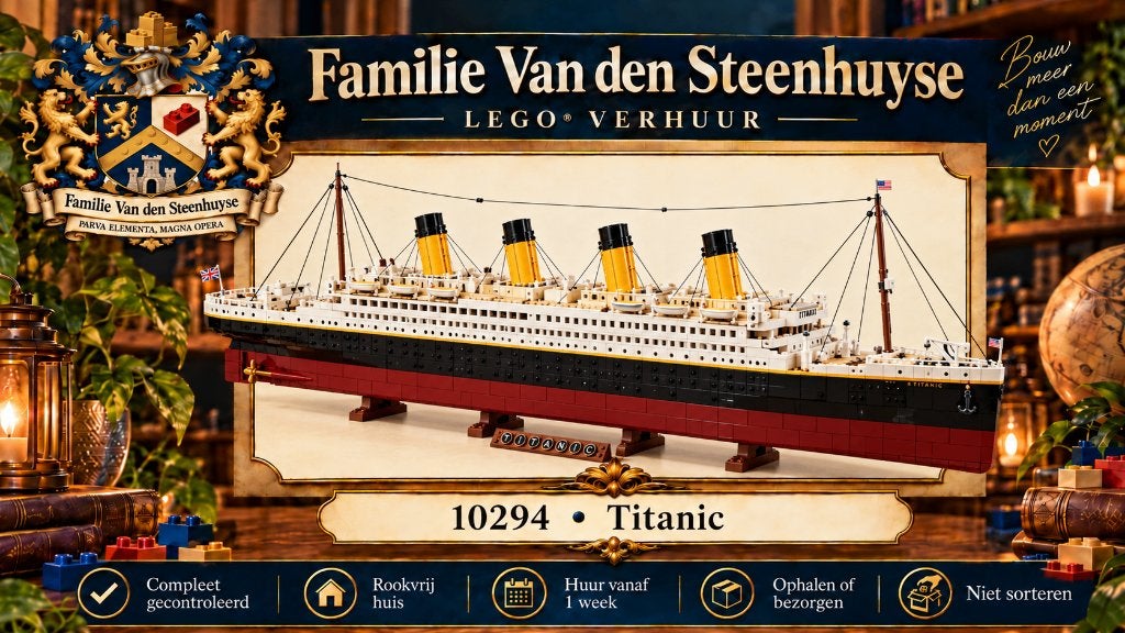 LEGO Titanic 10294 huren, Lego, Ophalen of Verzenden, Zo goed als nieuw, Icons