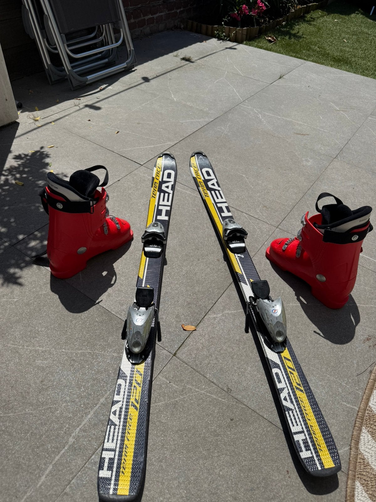 Skis en schoenen, Sport en Fitness, Skiën en Langlaufen, Overige merken, 100 tot 140 cm, Ophalen of Verzenden, Zo goed als nieuw