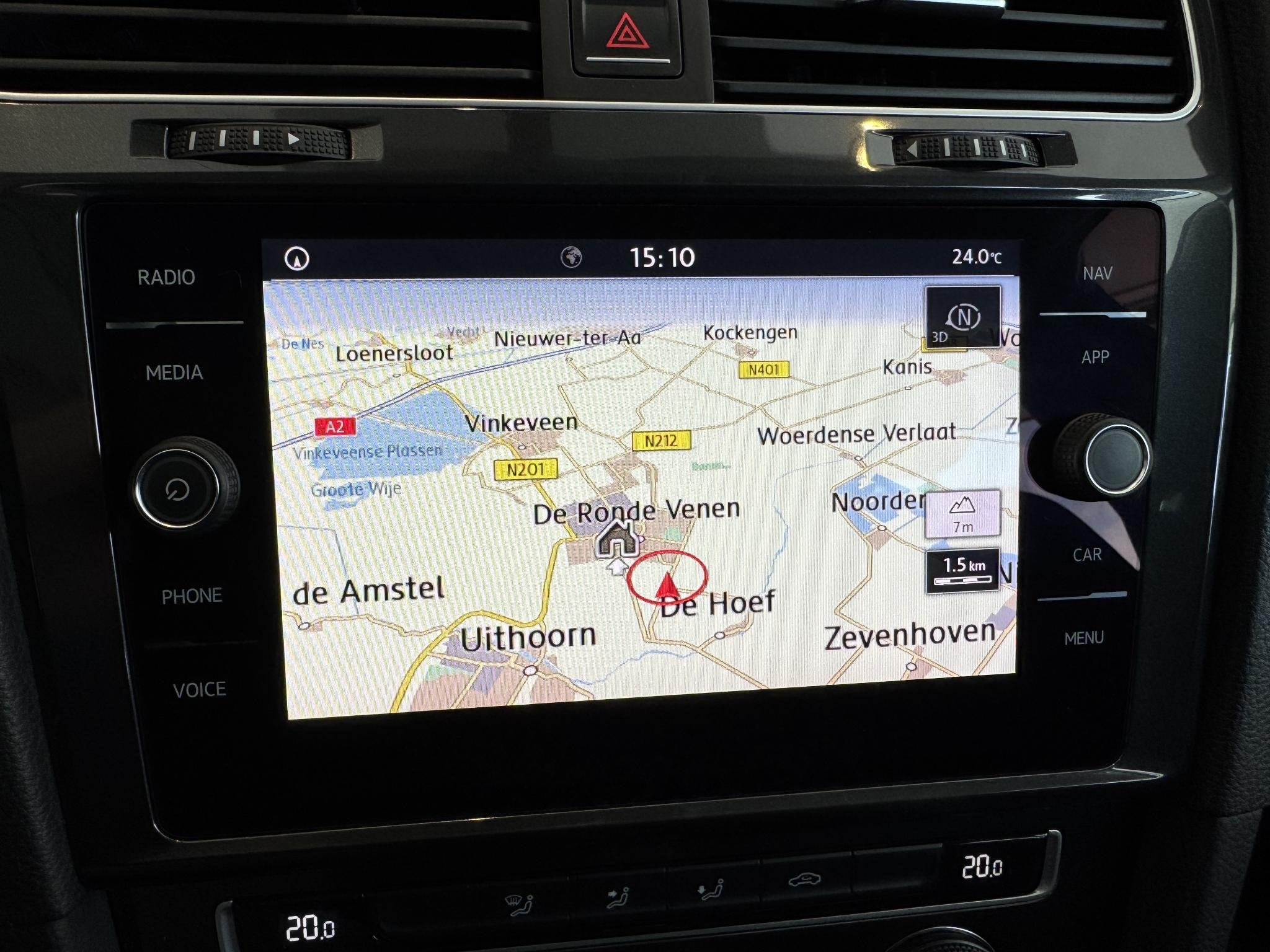 Volkswagen Golf 1.0 TSI Comfortline Navigatie, Apple/Android, Stof, Gebruikt, Origineel Nederlands, Bedrijf