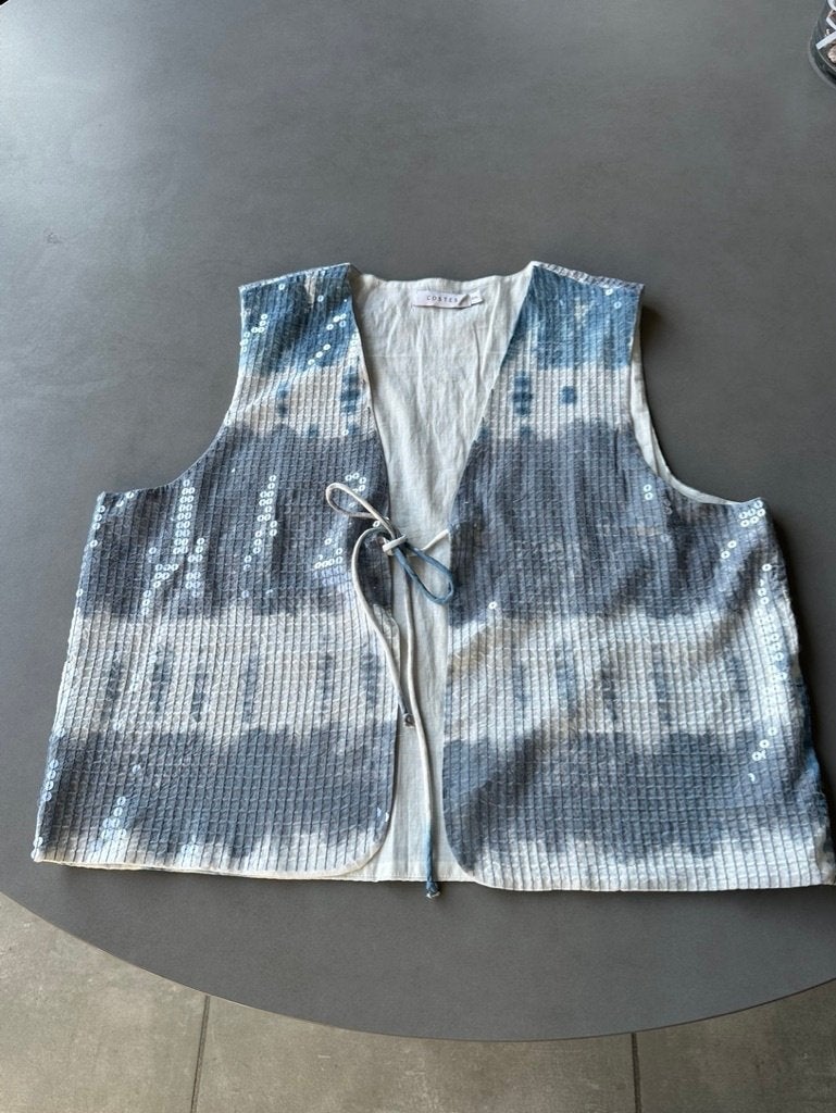 Nieuw blauw Costes tie dye gilet, maat XXL, Maat 46/48 (XL) of groter, Nieuw, Verzenden, Blauw