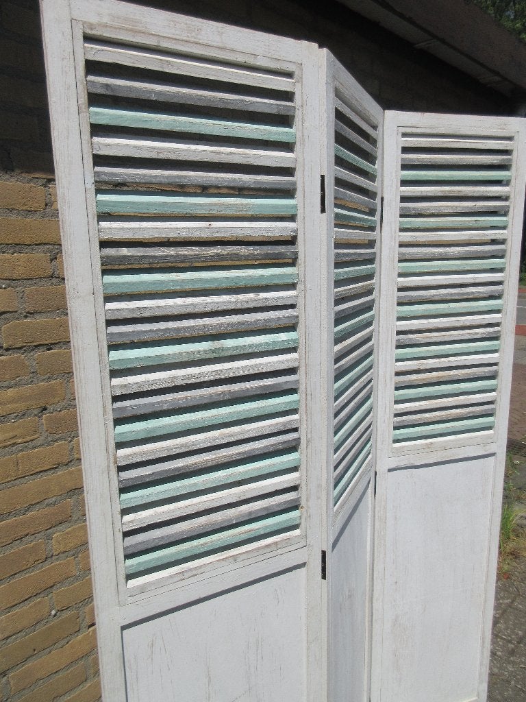 Brocante wit kamerscherm, Huis en Inrichting, Ophalen, Gebruikt