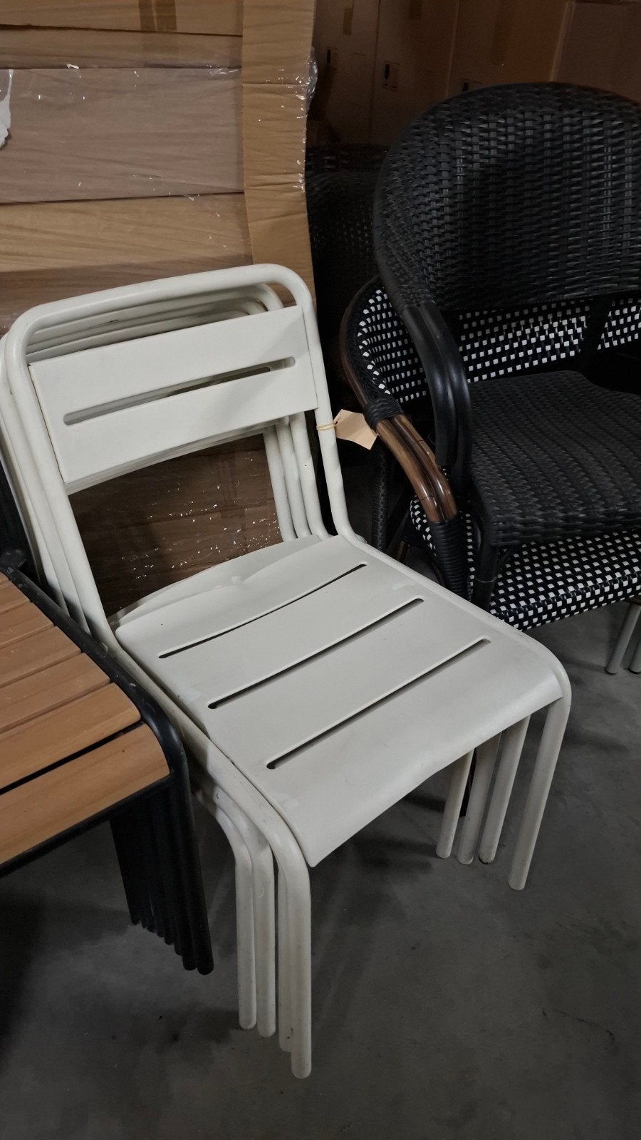 4 emu star design terras stoel & 4 kruk emu horeca partij, Ophalen of Verzenden, Gebruikt, Metaal, Vijf, Zes of meer stoelen