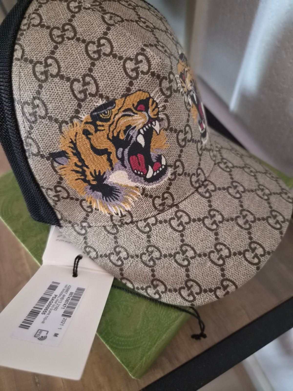 Limited Edition Gucci Pet Tijgers Baseball Cap Maat M, Kleding | Heren, Ophalen of Verzenden, Zo goed als nieuw, Gucci, Pet