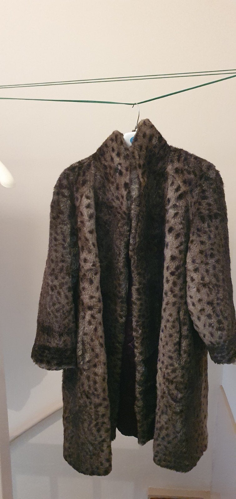 Stijlvolle Faux Fur Jas met Luipaardprint, Kleding | Dames, Bruin, Maat 46/48 (XL) of groter, Ophalen of Verzenden, Onbekend