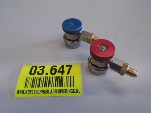 #03647 Parker snelkoppelingen/ vul Connectors voor autoairco, Ophalen of Verzenden, Gebruikt