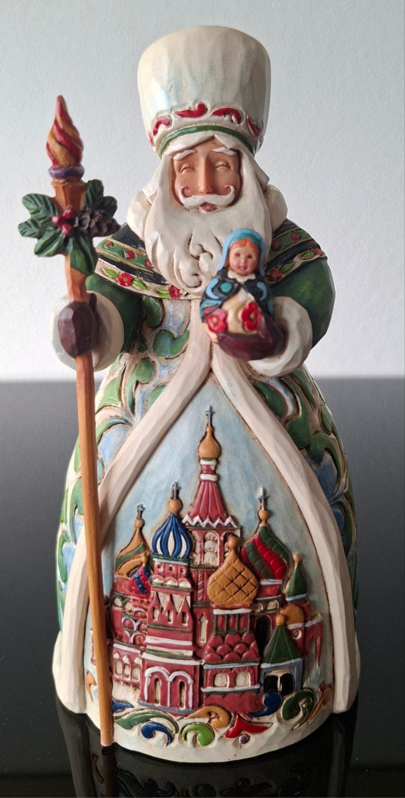 Jim Shore Heartwood Creek Santa Kerstman X4017650, Diversen, Ophalen of Verzenden, Zo goed als nieuw