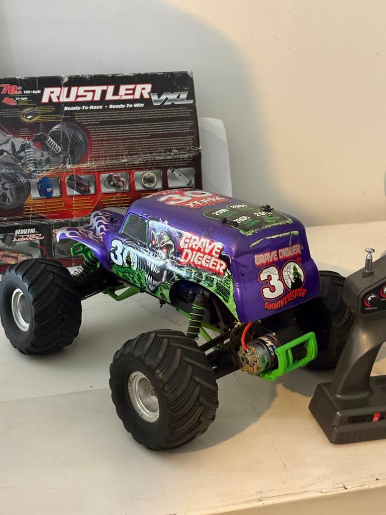 Traxxas Grave Digger Limited Edition, Gebruikt, Auto offroad, Schaal 1:10, RTR (Ready to Run)