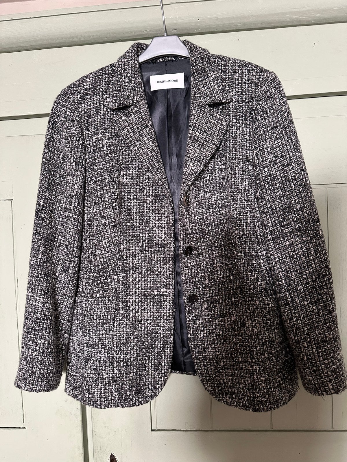 Joseph Janard Jasje - Zwart/Wit Tweed, Zwart, Zo goed als nieuw, Jasje, Ophalen