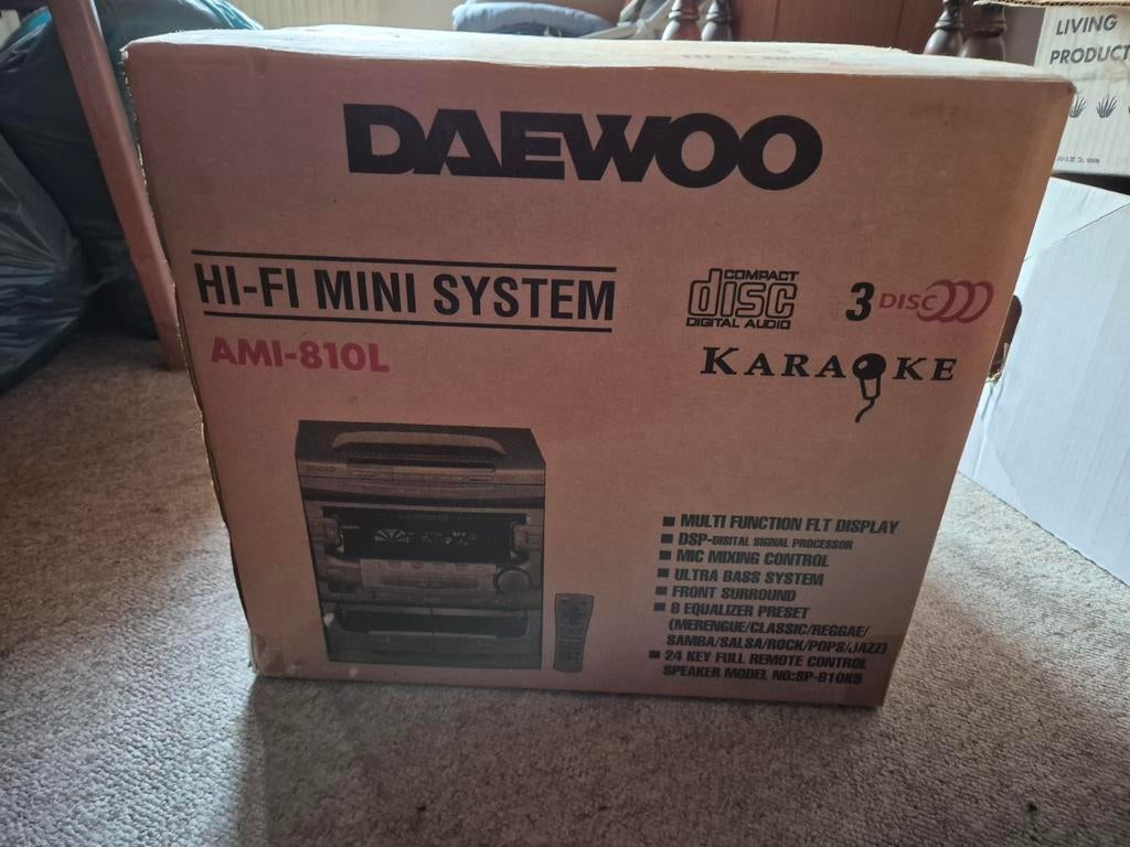 Daewoo nieuw in doos. Speaker karaoke, Overige typen, Nieuw, Minder dan 60 watt, Ophalen